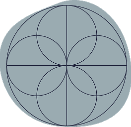 Line-art rosette icon